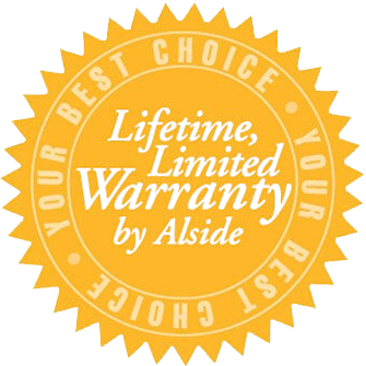Alside doors lifetime warranty logo